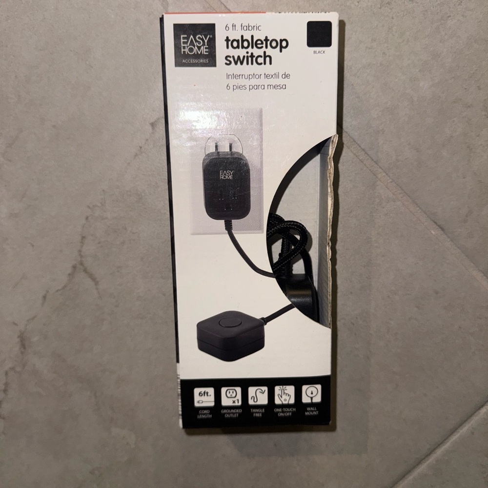 Easy Home Black Tabletop Switch